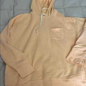 J Crew Vintage Fleece peach oversized hoodie sz M